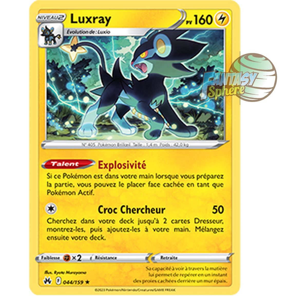 Luxray – Rückseite 44/159 – Schwert und Schild 12,5 Zenith Supreme