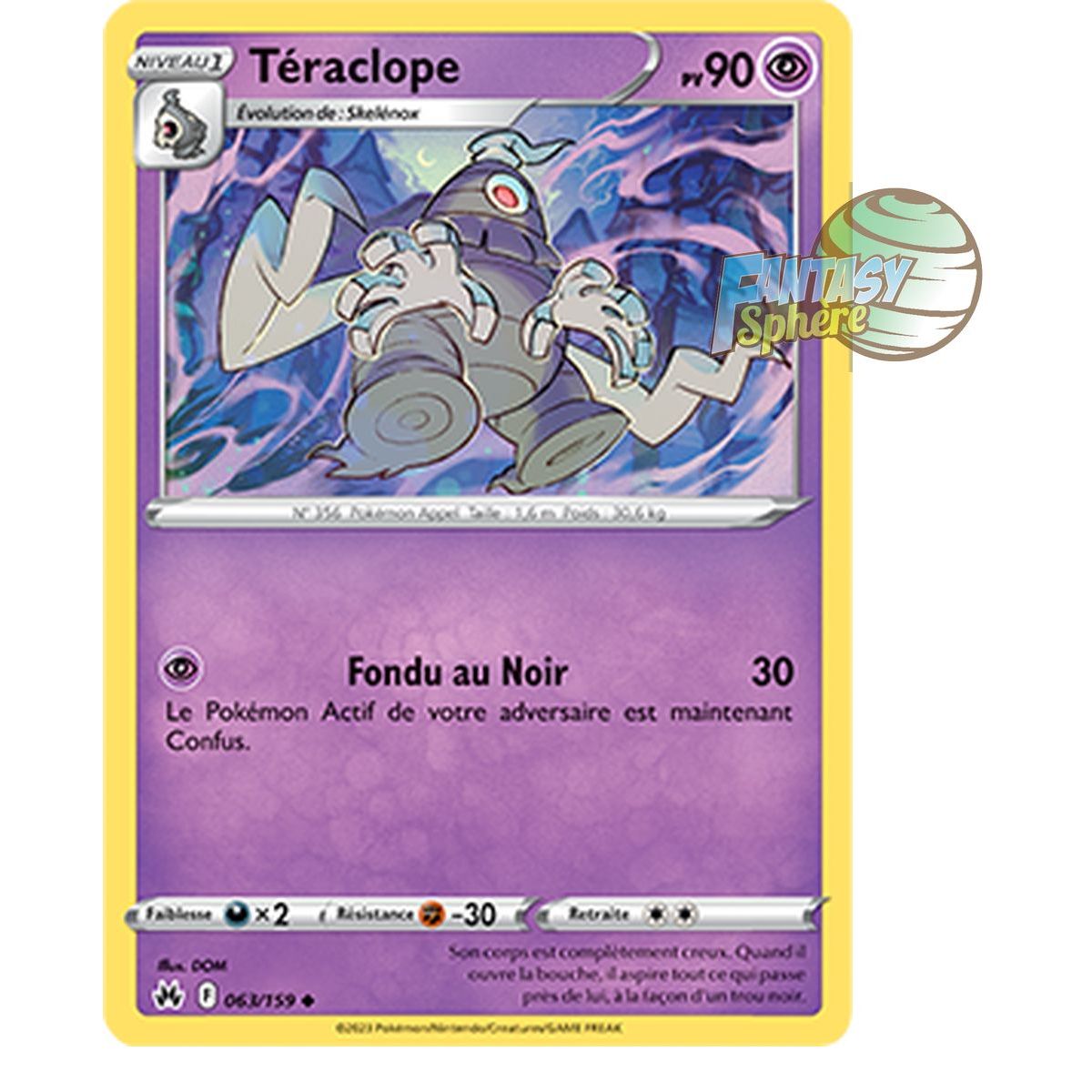 Teraclope – Rückseite 63/159 – Schwert und Schild 12,5 Zenith Supreme