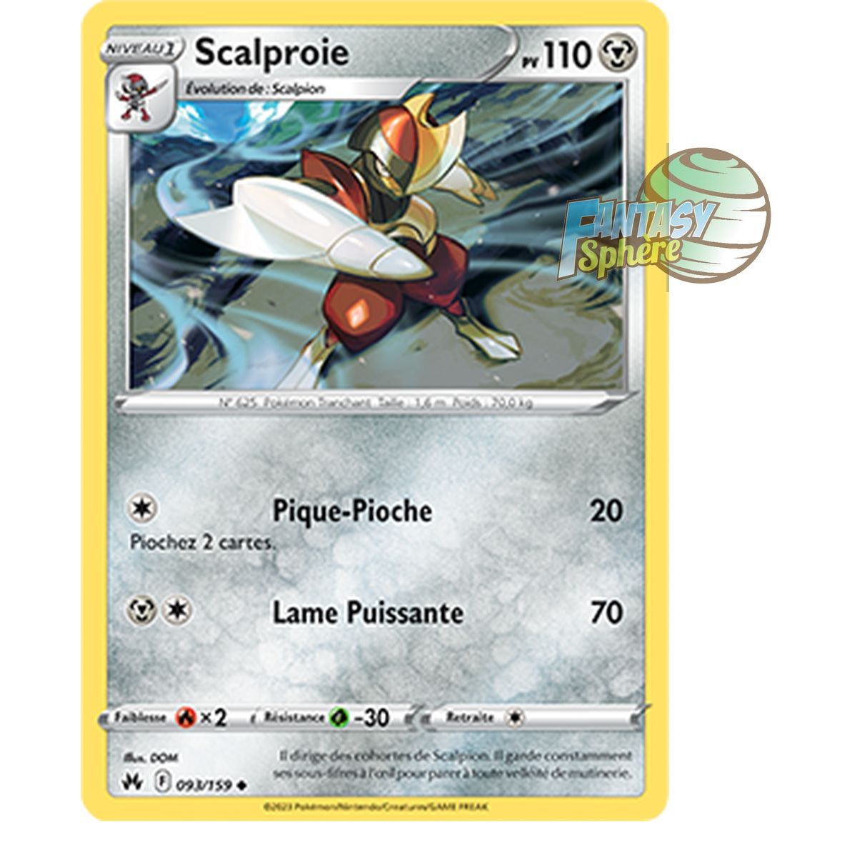 Scalprey – Rückseite 93/159 – Schwert und Schild 12,5 Zenith Supreme