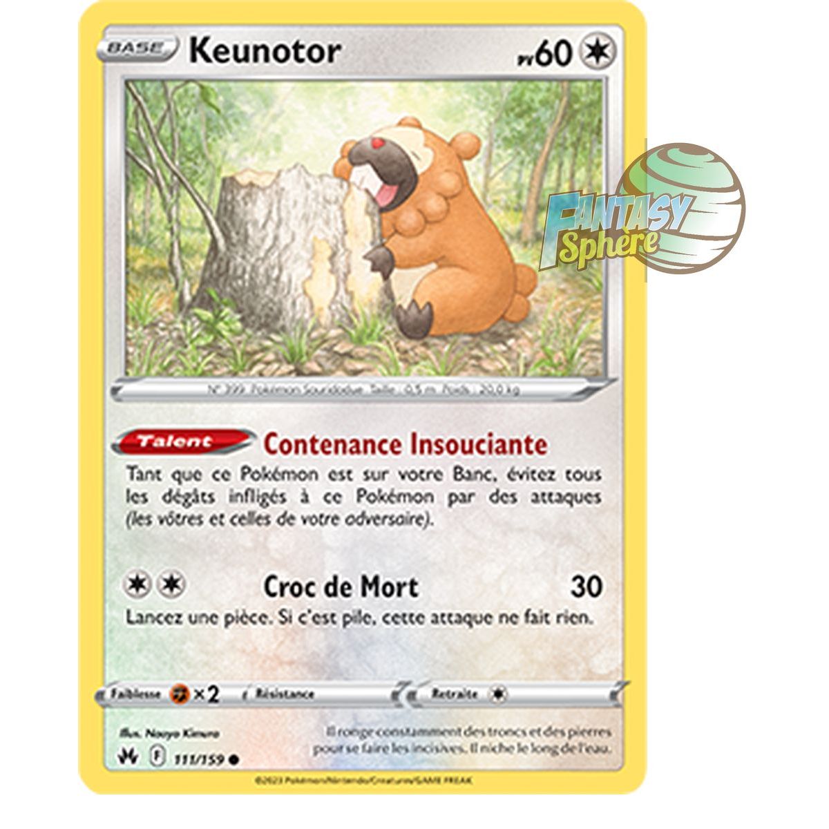 Keunotor – Rückseite 111/159 – Schwert und Schild 12,5 Zenith Supreme