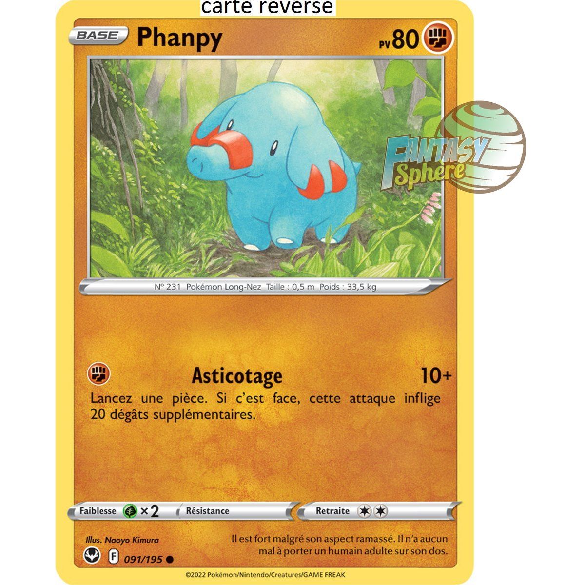 Phanpy – Reverse 91/195 – Schwert und Schild 12 Silver Storm