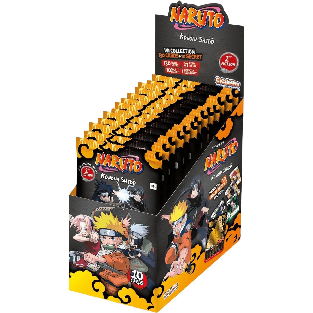 (ED2) Box mit 24 Boostern – Konoha Shido – Naruto Mythos TCG – 2. Auflage – EN