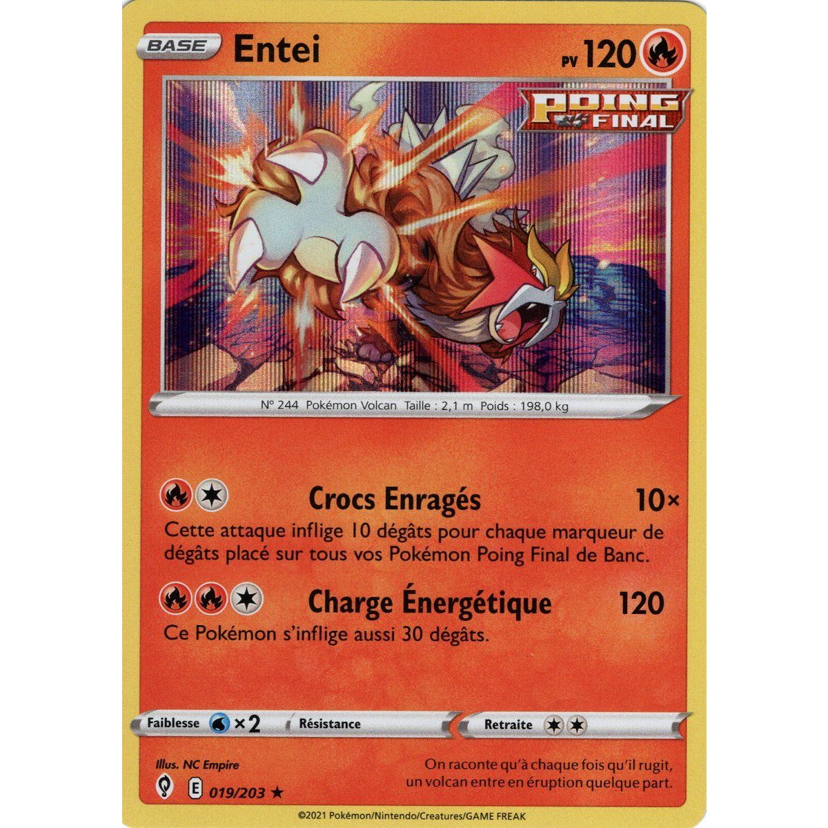 Entei – Holo Rare 19/203 – Schwert und Schild 7 Evolution Celeste