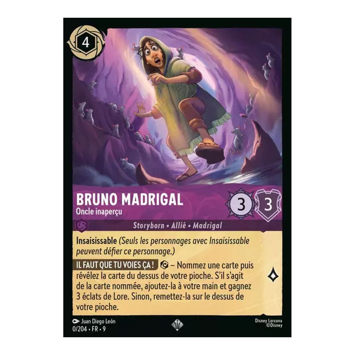 Bruno Madrigal, Onkel ohne Vorwarnung – 0/204 – FAB – Fabelhaft – Super selten – Französisch