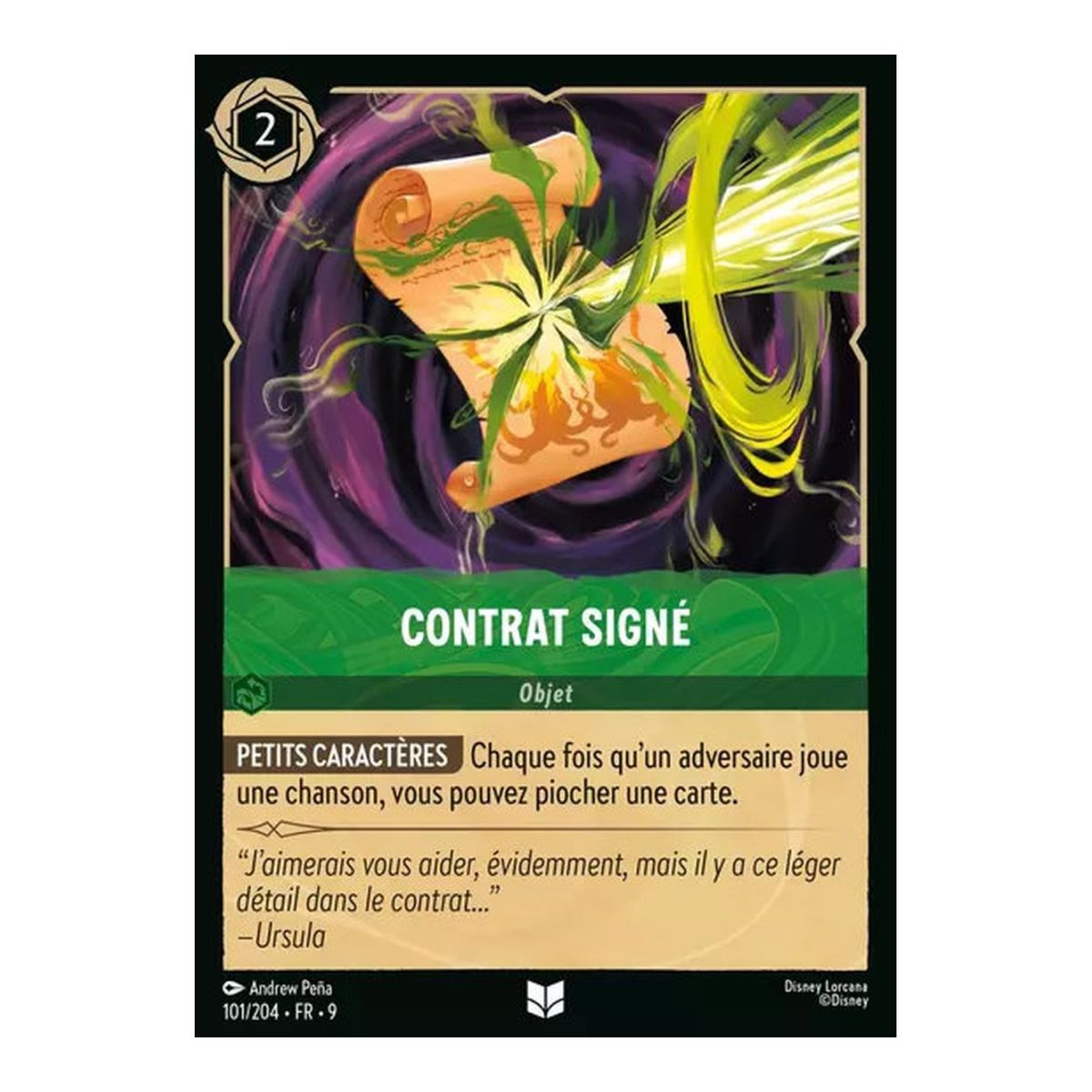 Vertrag unterzeichnet – 101/204 – FAB – Fabelhaft – Ungewöhnlich – Französisch