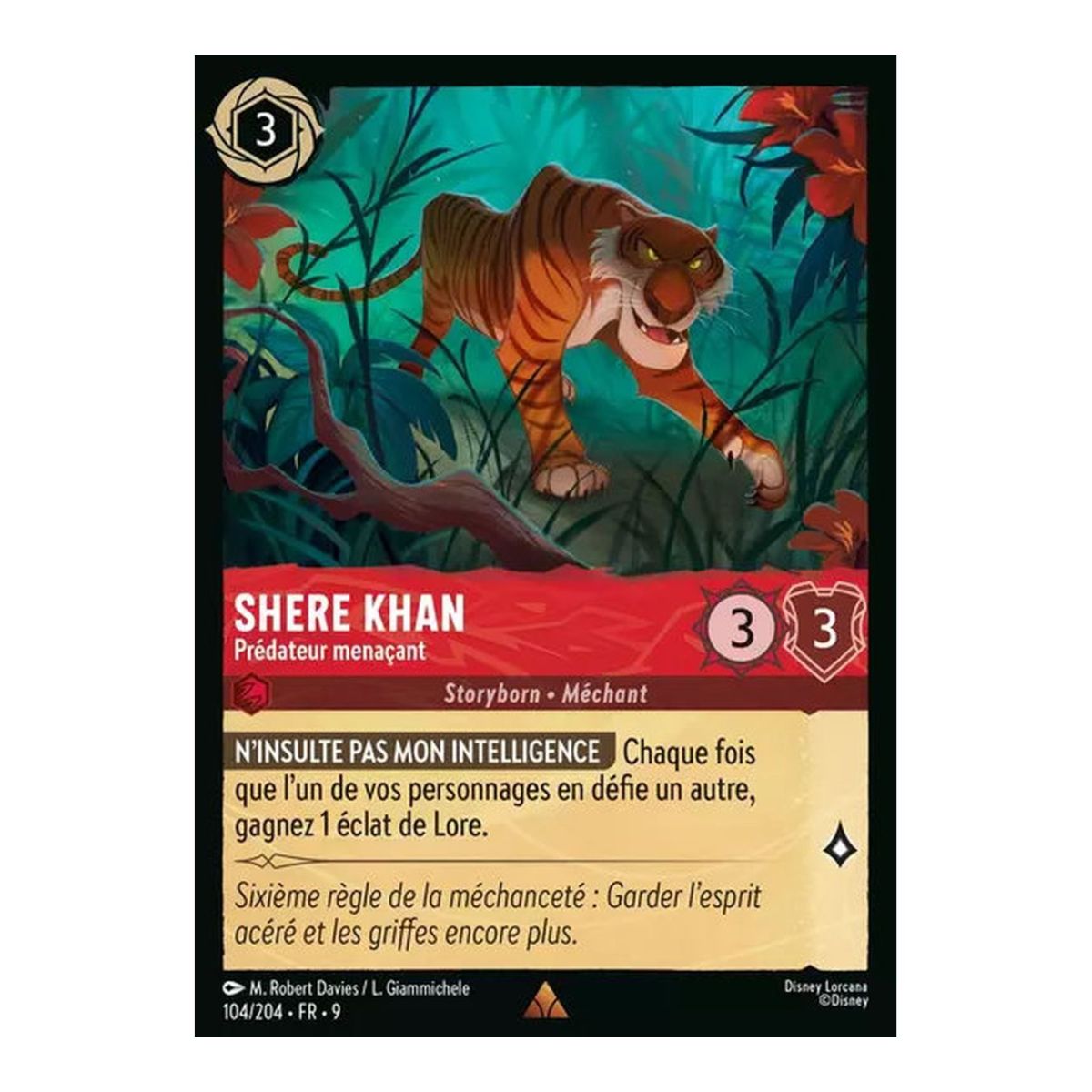 Shere Khan, der bedrohliche Jäger – 104/204 – FAB – Fabelhaft – Brillant – Premium – Französisch