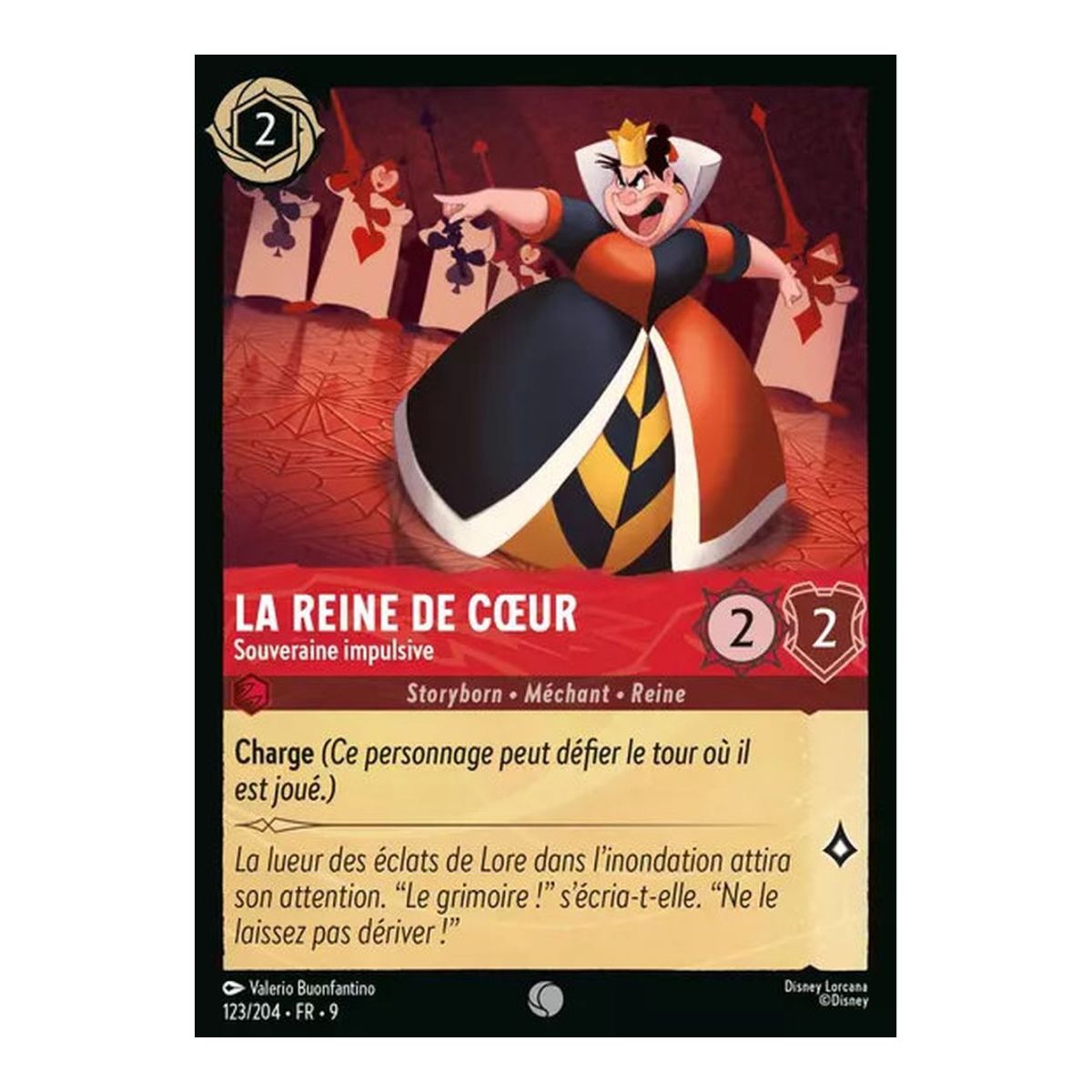 Die Herzkönigin, Impulsive Herrscherin – 123/204 – FAB – Fabelhaft – Gewöhnlich – Französisch
