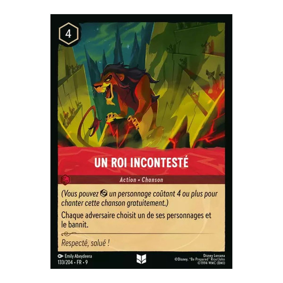 Ein unbestrittener König – 133/204 – FAB – Fabelhaft – Ungewöhnlich – Französisch