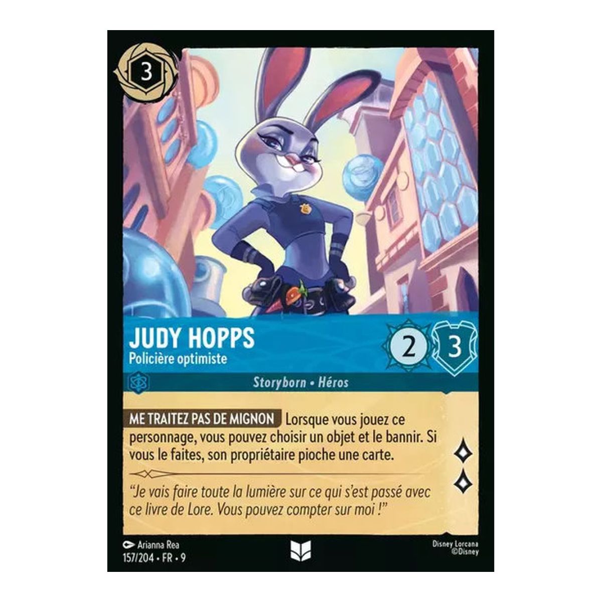 Judy Hopps, optimistische Polizistin – 157/204 – FAB – Fabelhaft – Brillant – Premium – Französisch