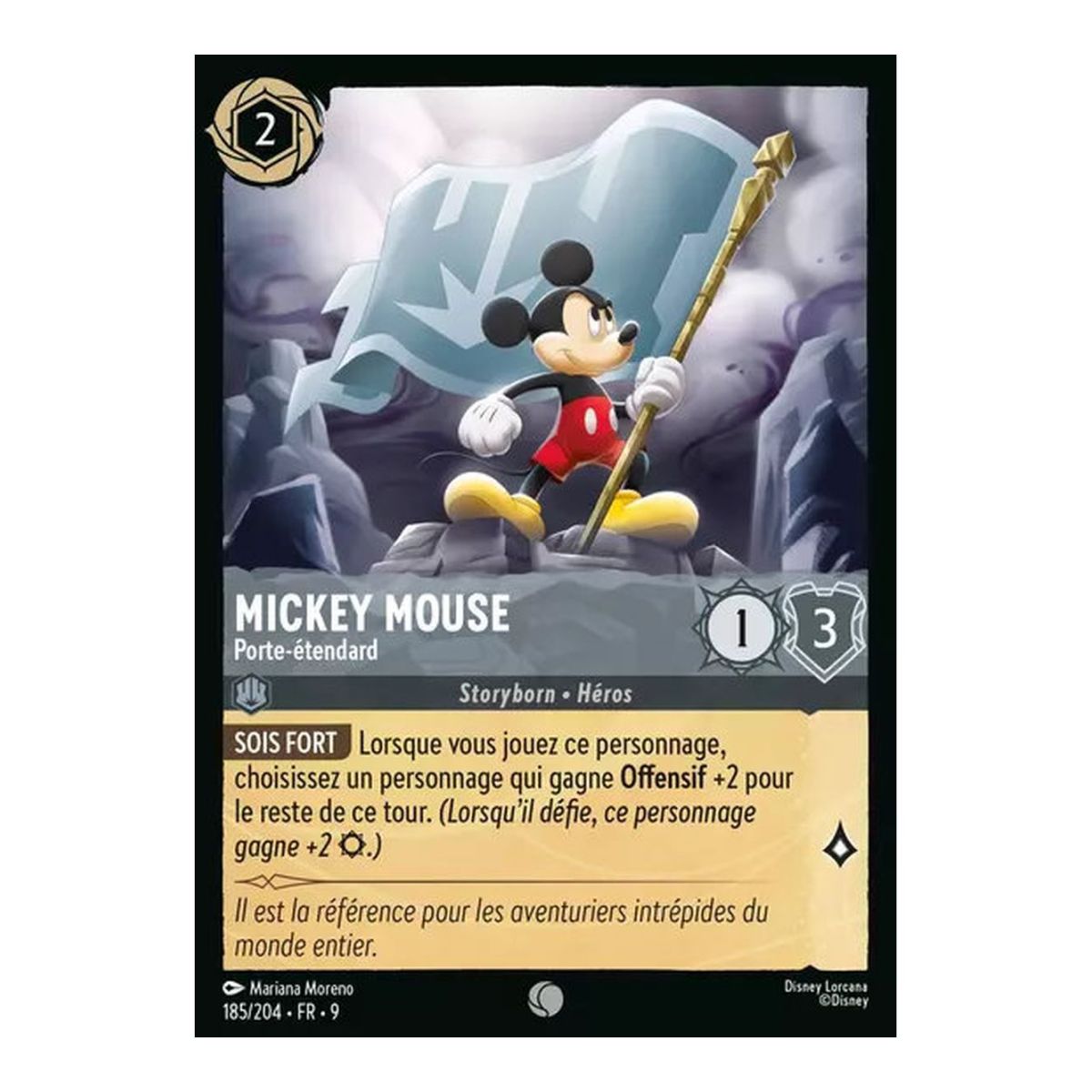 Mickey Mouse, Fahnenträger – 185/204 – FAB – Fabelhaft – Brillant – Premium – Französisch