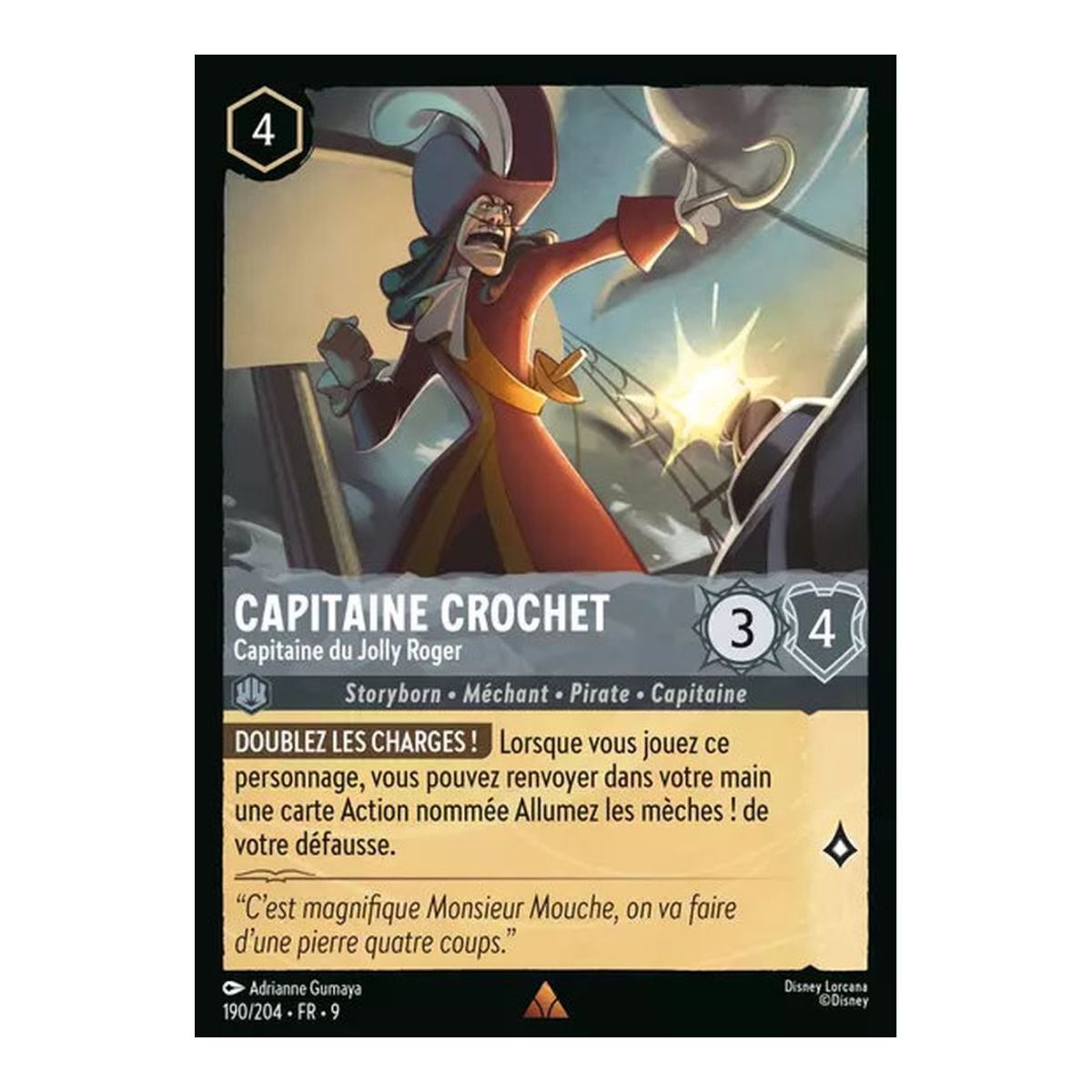 Captain Hook, Kapitän der Jolly Roger – 190/204 – FAB – Fabelhaft – Brillant – Premium – Französisch