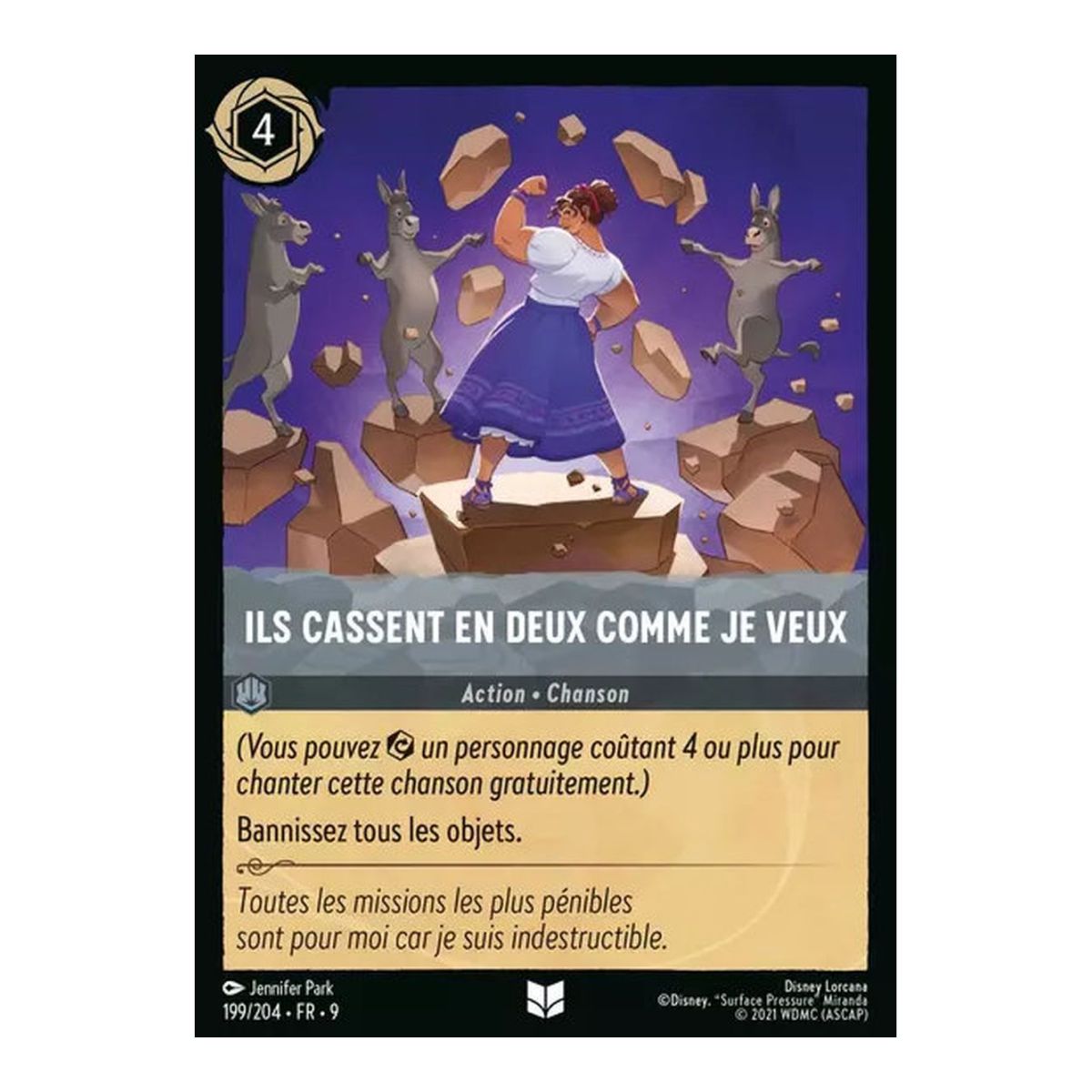 Sie zerbrechen in zwei Hälften, wie ich es wünsche – 199/204 – FAB – Fabelhaft – Brillant – Premium – Französisch