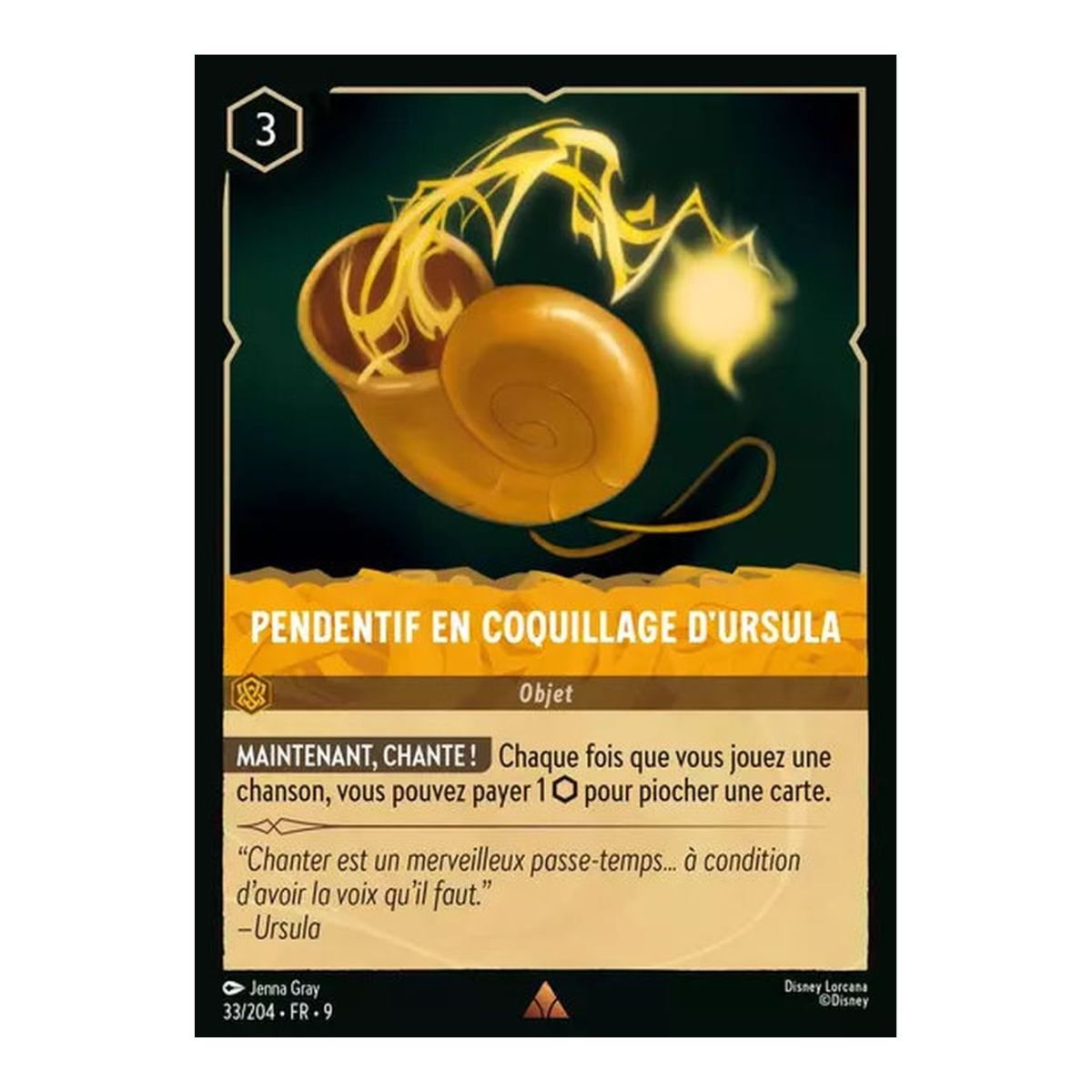 Ursula-Muschelanhänger – 33/204 – FAB – Fabelhaft – Selten – Französisch