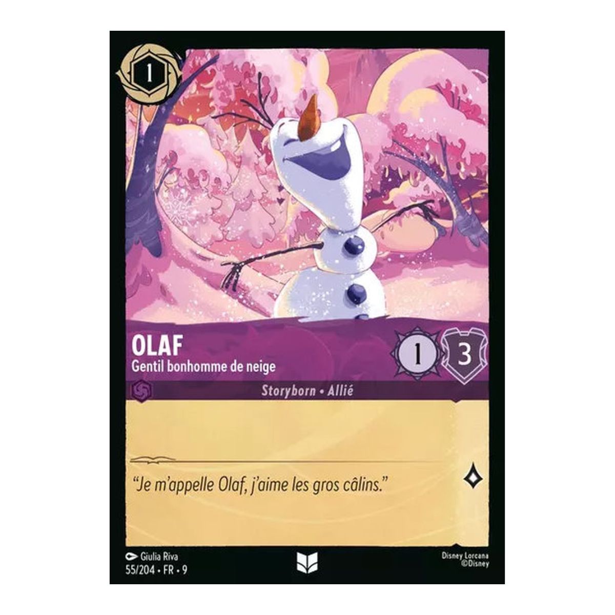 Olaf, der sanfte Schneemann – 55/204 – FAB – Fabelhaft – Ungewöhnlich – Französisch