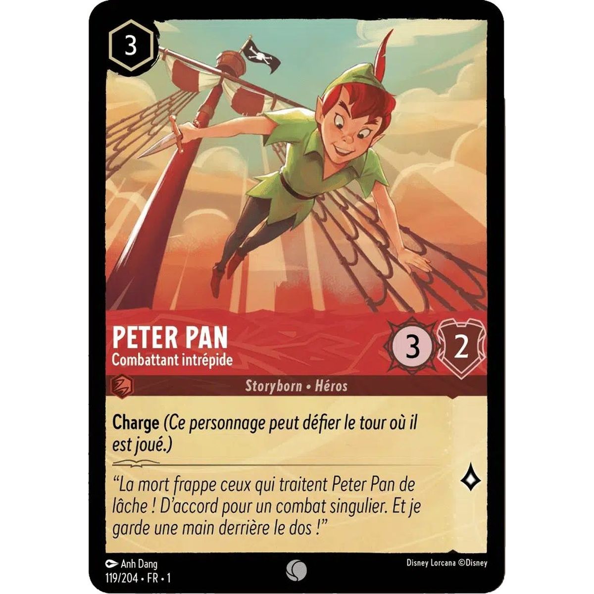 Peter Pan, Fearless Fighter – 119/204 – FC – Erstes Kapitel – Brillant – Premium – Französisch