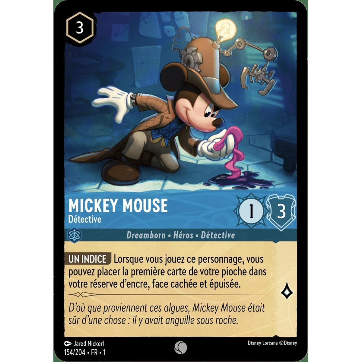 Mickey Mouse, Detektiv – 154/204 – FC – Erstes Kapitel – Brillante – Premium – Französisch