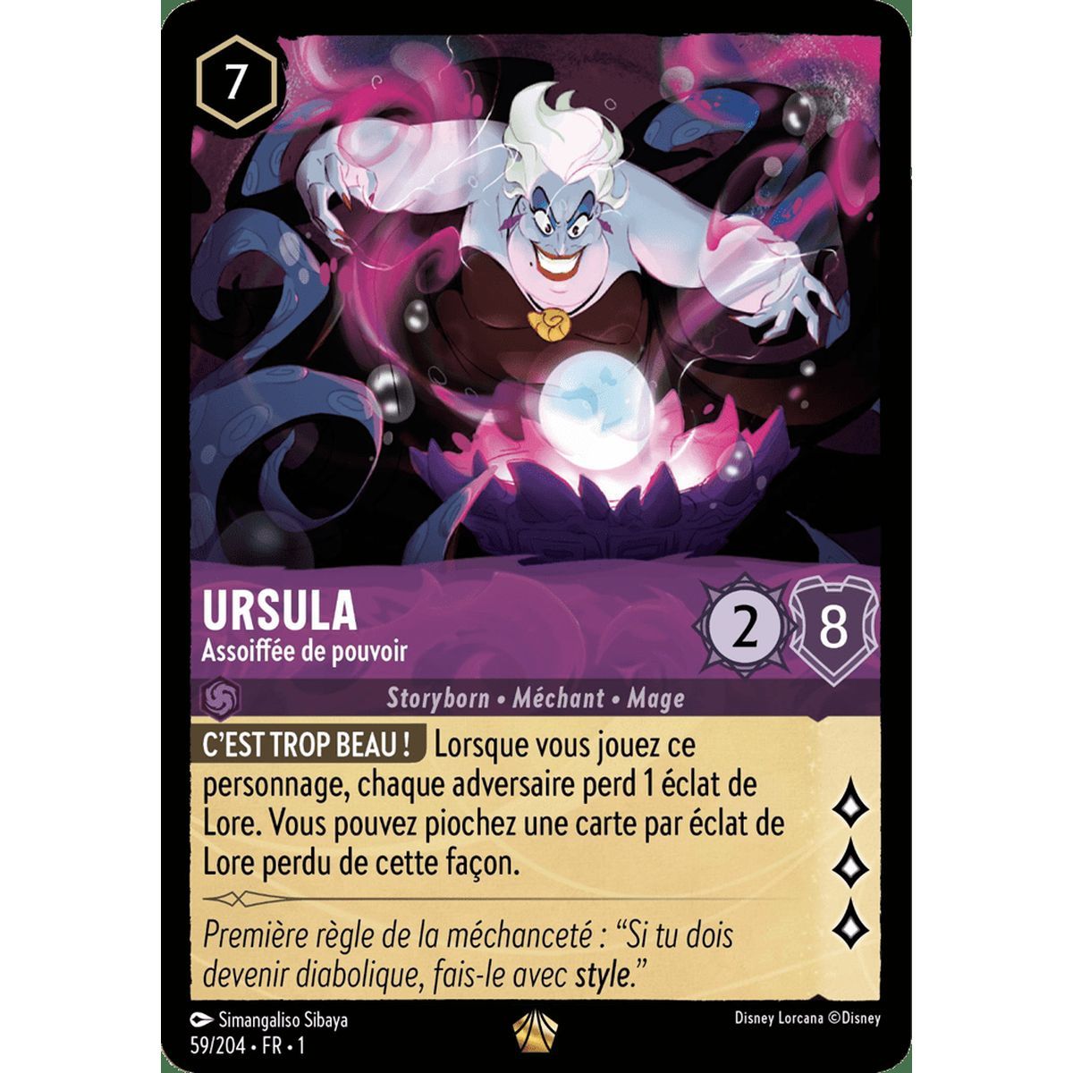 Item Ursula, Thirsty for Power – 59/204 – FC – Erstes Kapitel – Brillant – Premium – Französisch