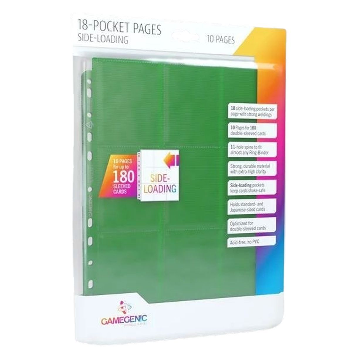 Gamegenic: 10 Seiten 18 Pocket Sideloading Green