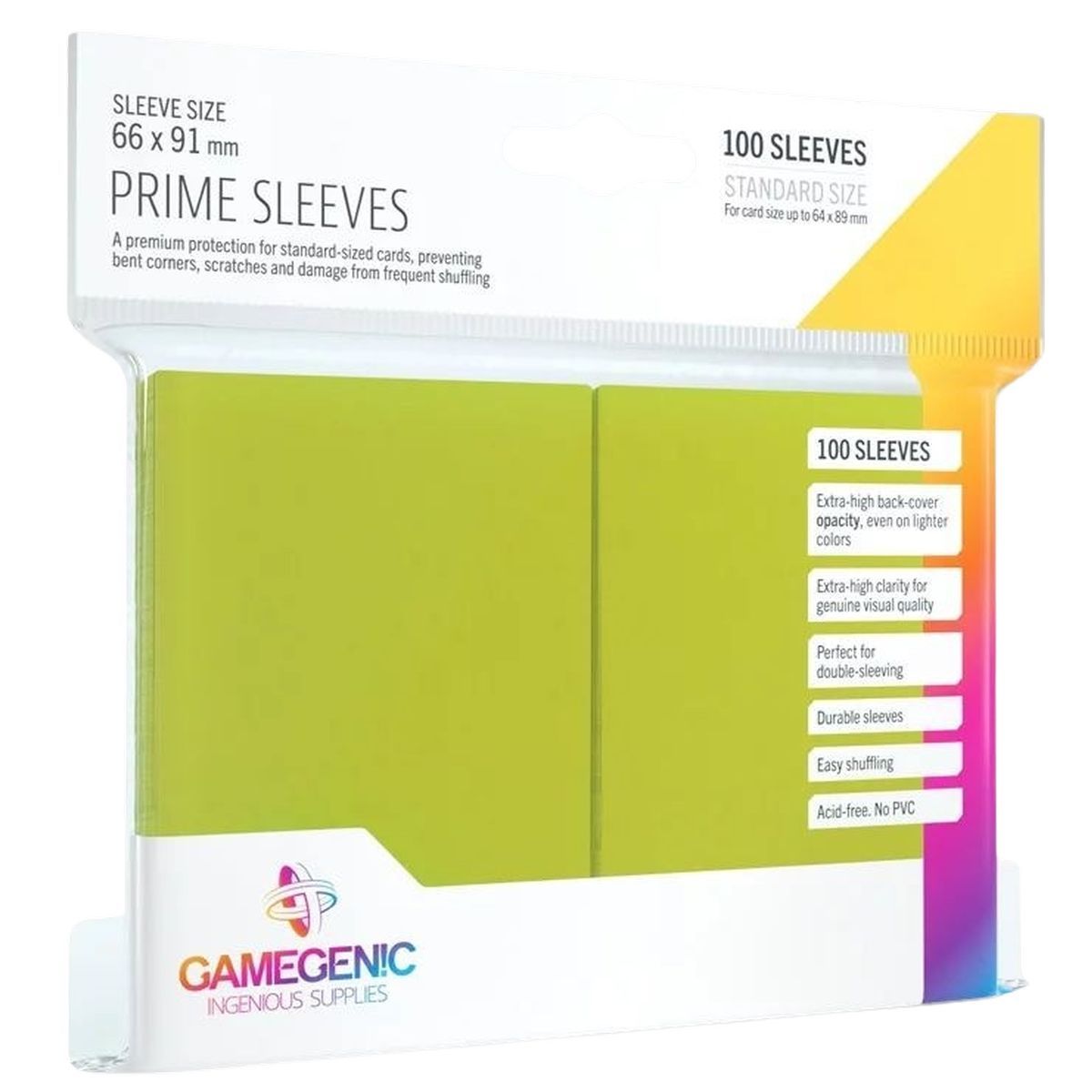 Item Gamegenic - 100 Prime Sleeves Pink - 66x91 Standard (100)