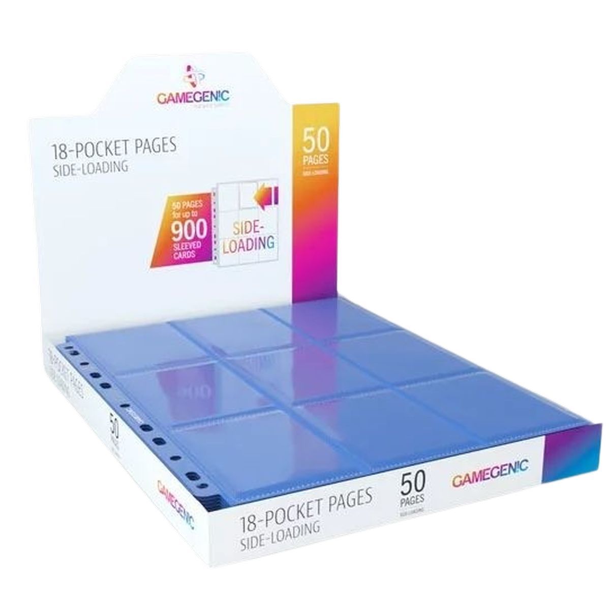 Gamegenic: 50 Seiten, 18 Seitentaschen, blau
