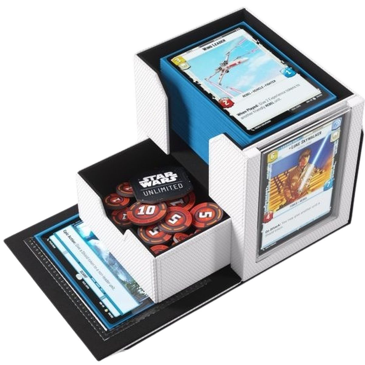 Gamegenic - Deck Box - Deck Pod - Star Wars: Unlimited - Weiß / Schwarz