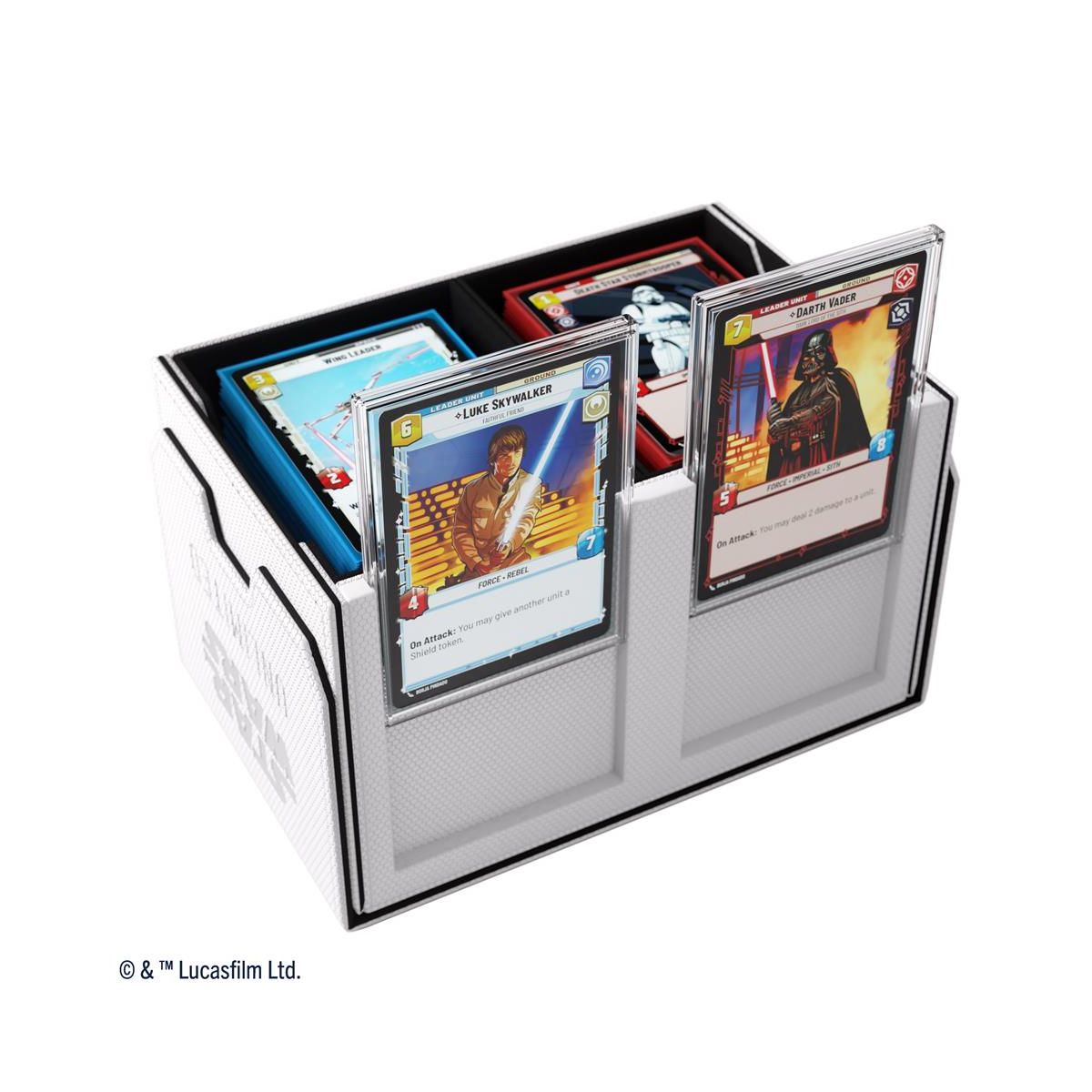Gamegenic – Deck Box – Double Deck Pod – Star Wars: Unlimited – Weiß/Schwarz