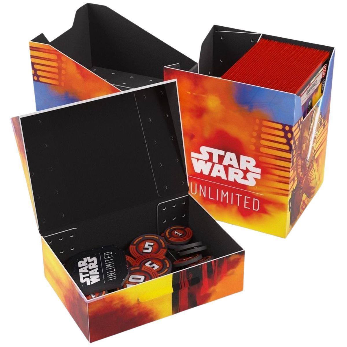 Gamegenic - Deck Box - Deck Pod - Star Wars: Unlimited - Weiß / Schwarz