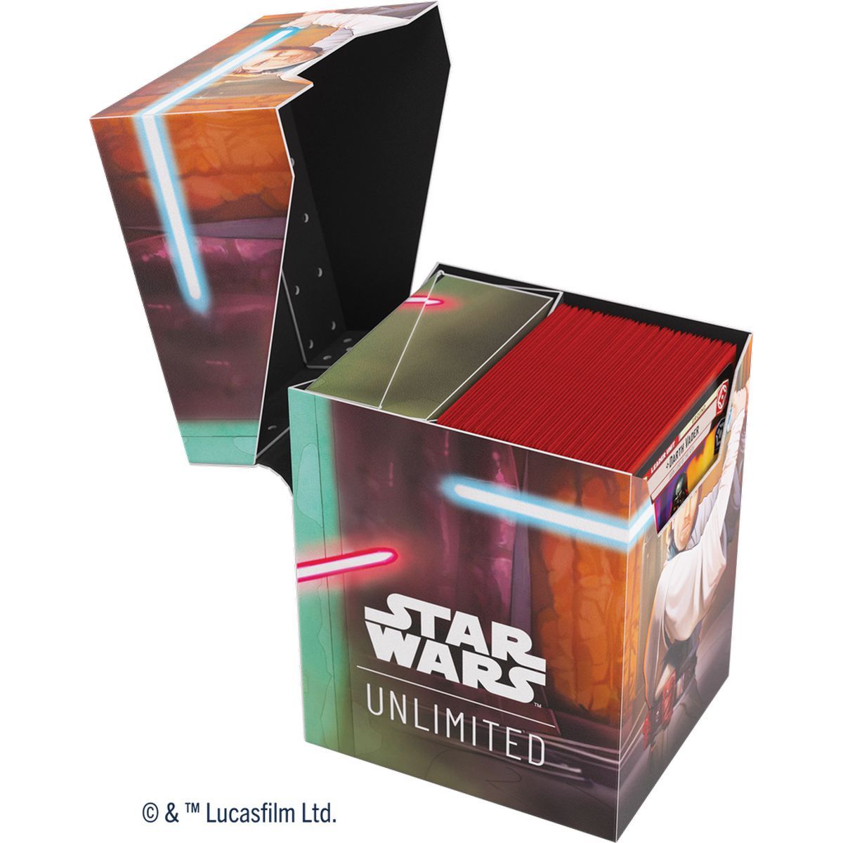 Gamegenic – Deckbox – weiche Kiste – Star Wars: Unlimited – Obi-Wan/Darth Maul