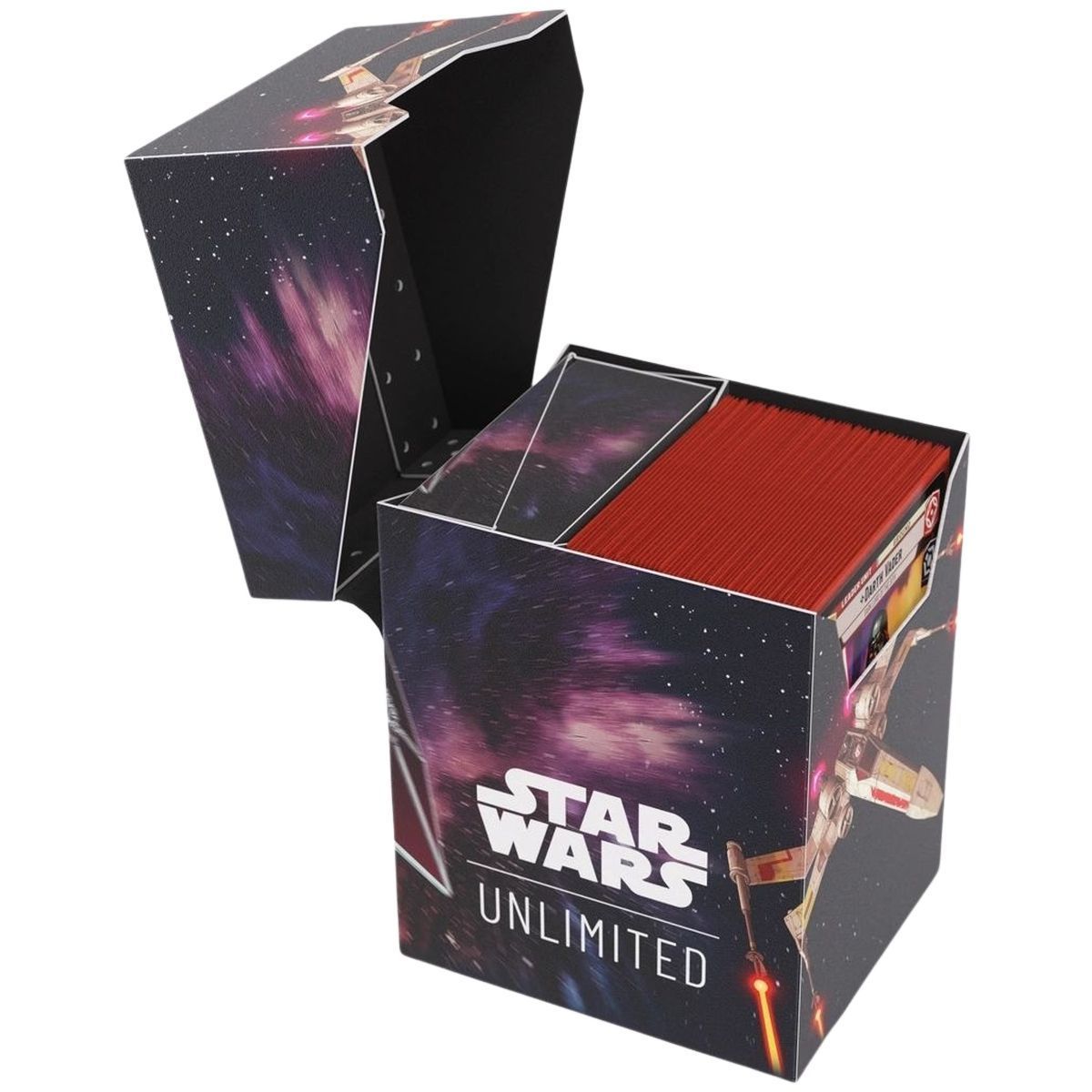 Gamegenic – Deckbox – weiche Kiste – Star Wars: Unlimited – X-Wing / TIE Fighter