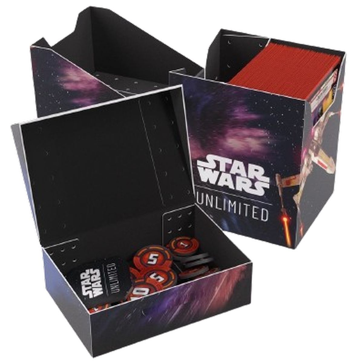 Gamegenic – Deckbox – weiche Kiste – Star Wars: Unlimited – X-Wing / TIE Fighter