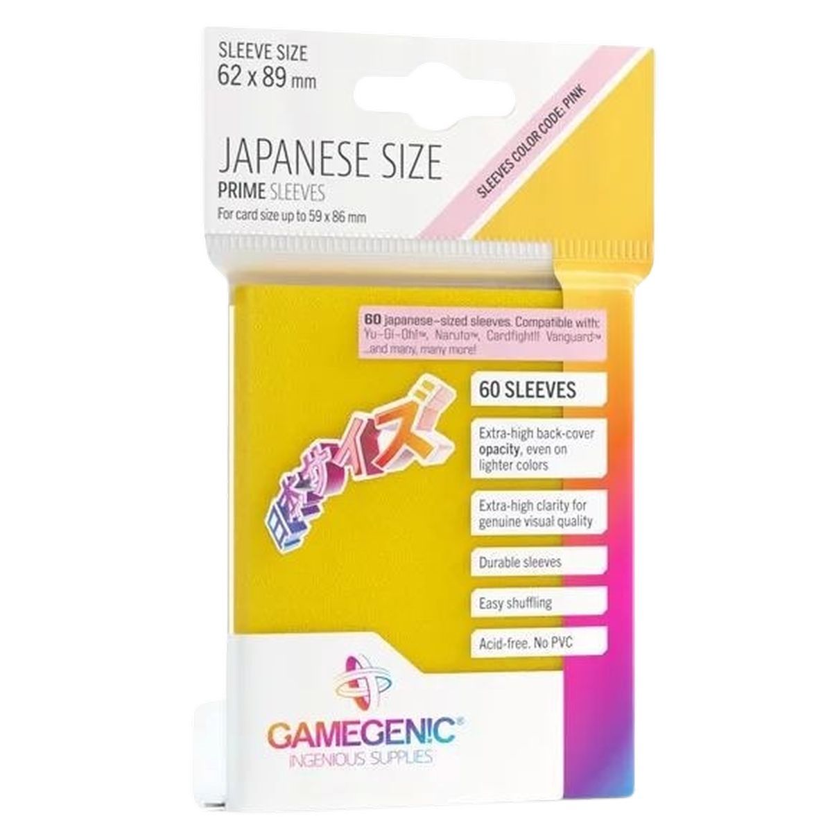 copy of Gamegenic : 50 Prime Sleeves 66x91 Standard