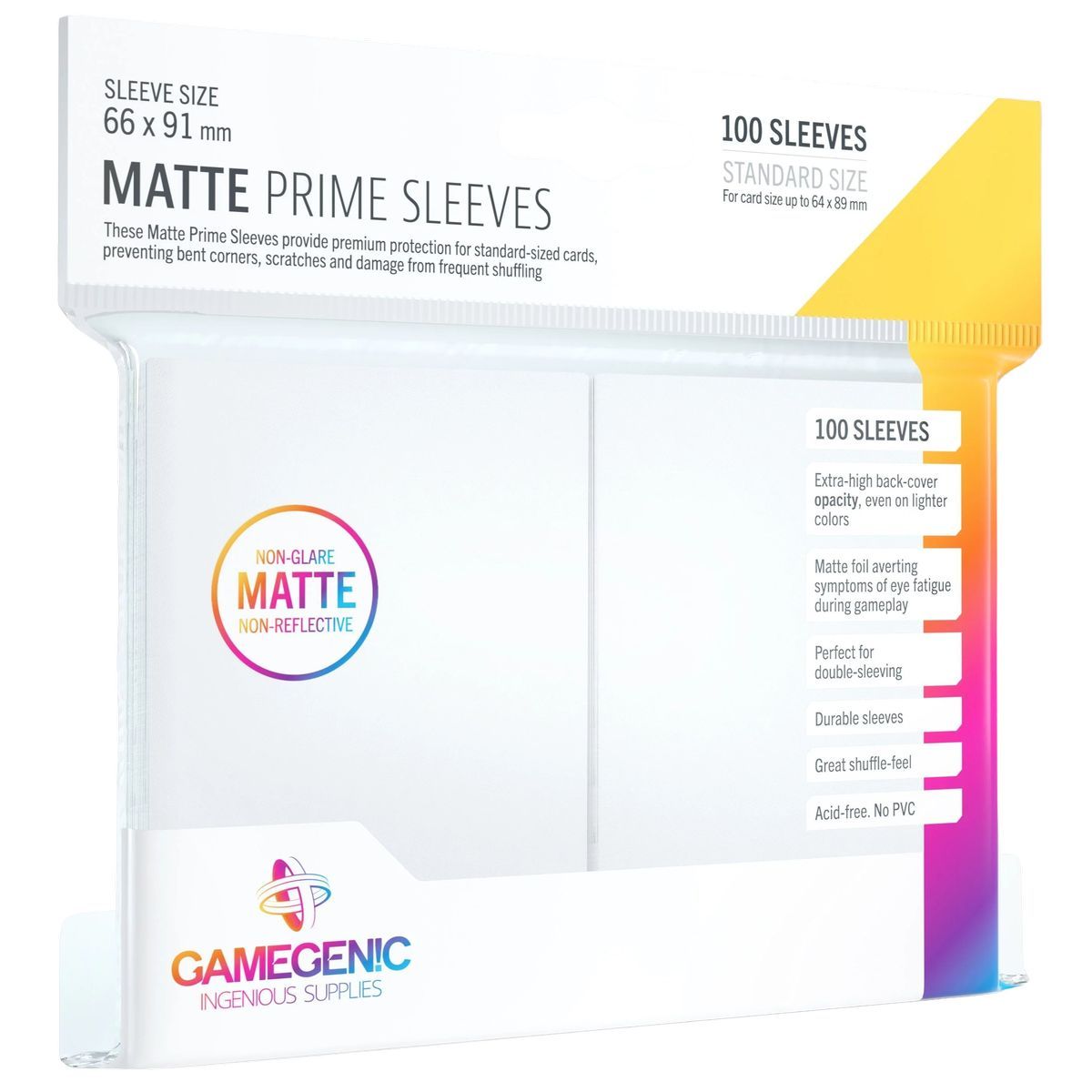 Gamegenic – Matte Prime Standard-Hüllen – Limettengrün – 66 x 91 (100)