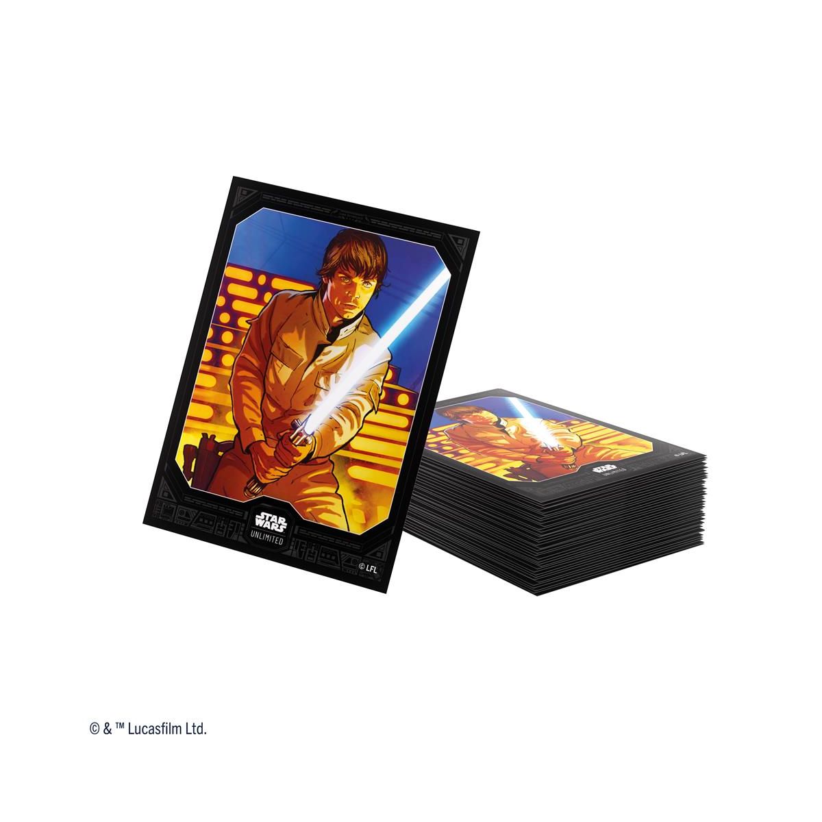 Gamegenic – Kartenhüllen – Standard – Doppelhüllen-Paket – Star Wars: Unlimited – Luke – FR