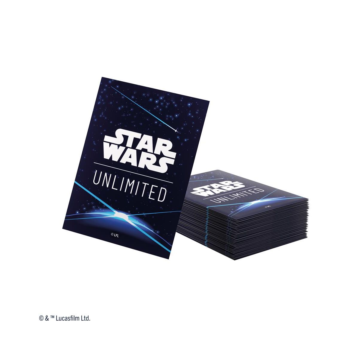Gamegenic – Kartenhüllen – Standard – Doppelhüllen-Paket – Star Wars: Unlimited – Space Blue – FR