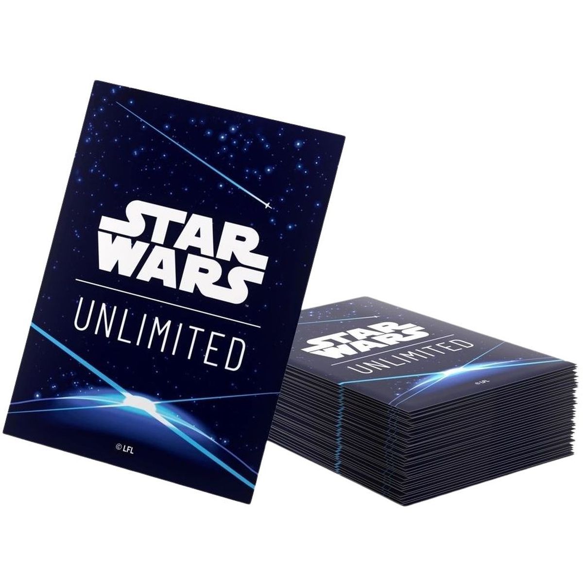 Gamegenic – Kartenhüllen – Standard – Doppelhüllen-Paket – Star Wars: Unlimited – Space Blue – FR