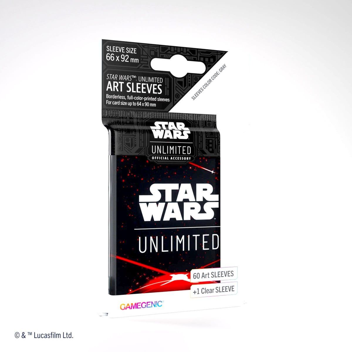 Item Gamegenic – Kartenhüllen – Standard – Star Wars: Unlimited – Space Red – FR (60)