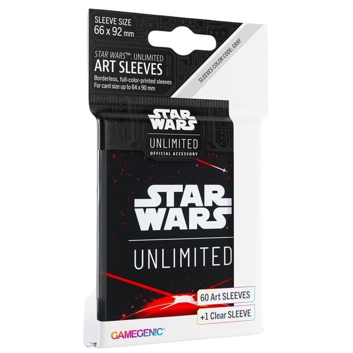 Gamegenic – Kartenhüllen – Standard – Star Wars: Unlimited – Space Red – FR (60)