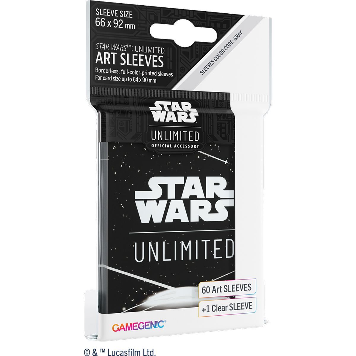 Gamegenic – Kartenhüllen – Standard – Star Wars: Unlimited – Space White (60)