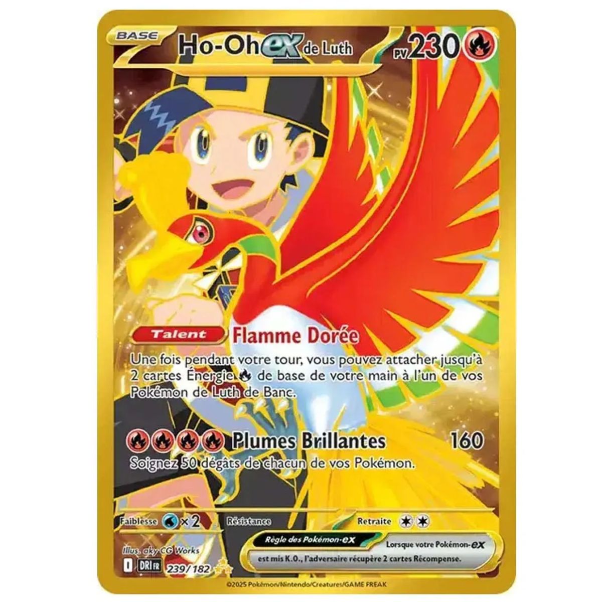Ho-Oh EX De Lute – Secret Rare 239/182 – Scharlachrot und Lila 10 Schicksalhafte Rivalitäten