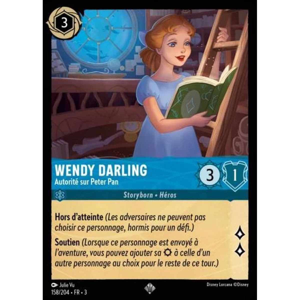 Wendy Darling, Autorität auf Peter Pan – 158/204 – ITI – Les Terres d'Encres – Brillante – Premium – Französisch