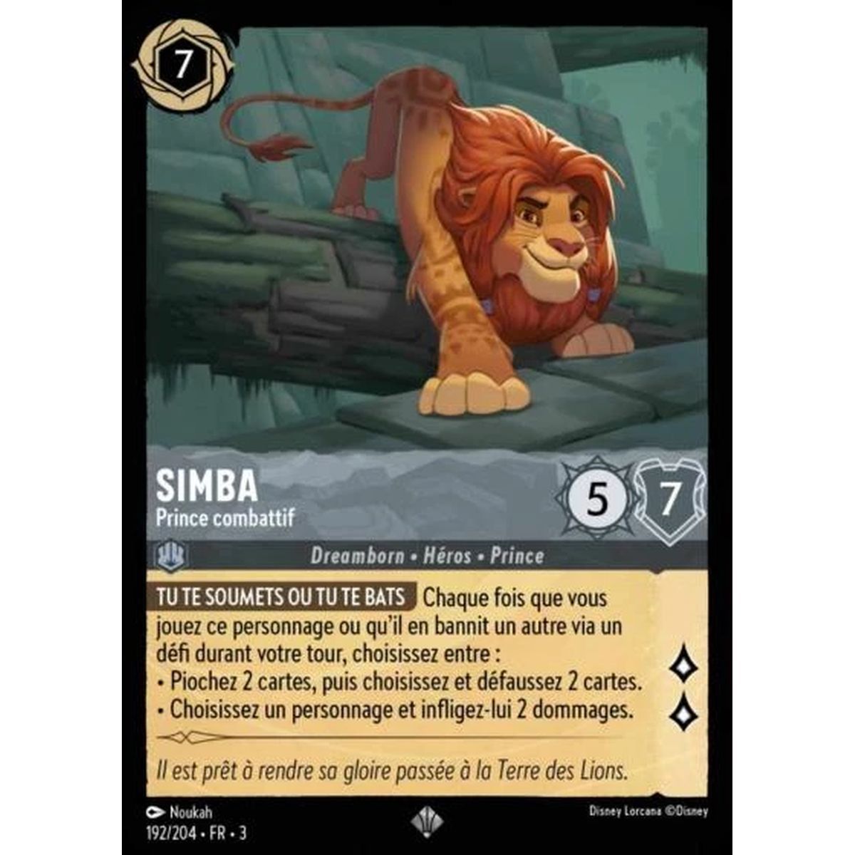 Simba, kämpferischer Prinz – 192/204 – ITI – Les Terres d'Encres – Brillante – Premium – Französisch