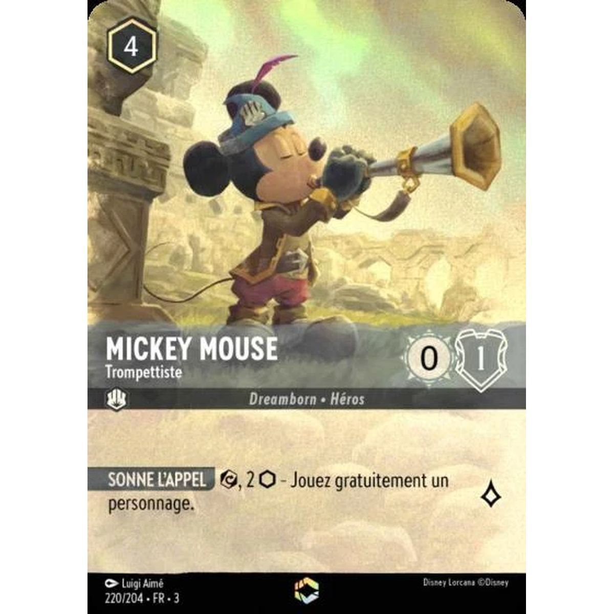 Mickey Mouse, Trompeter - 220/204 - ITI - Les Terres d'Encres - Enchanté - Französisch