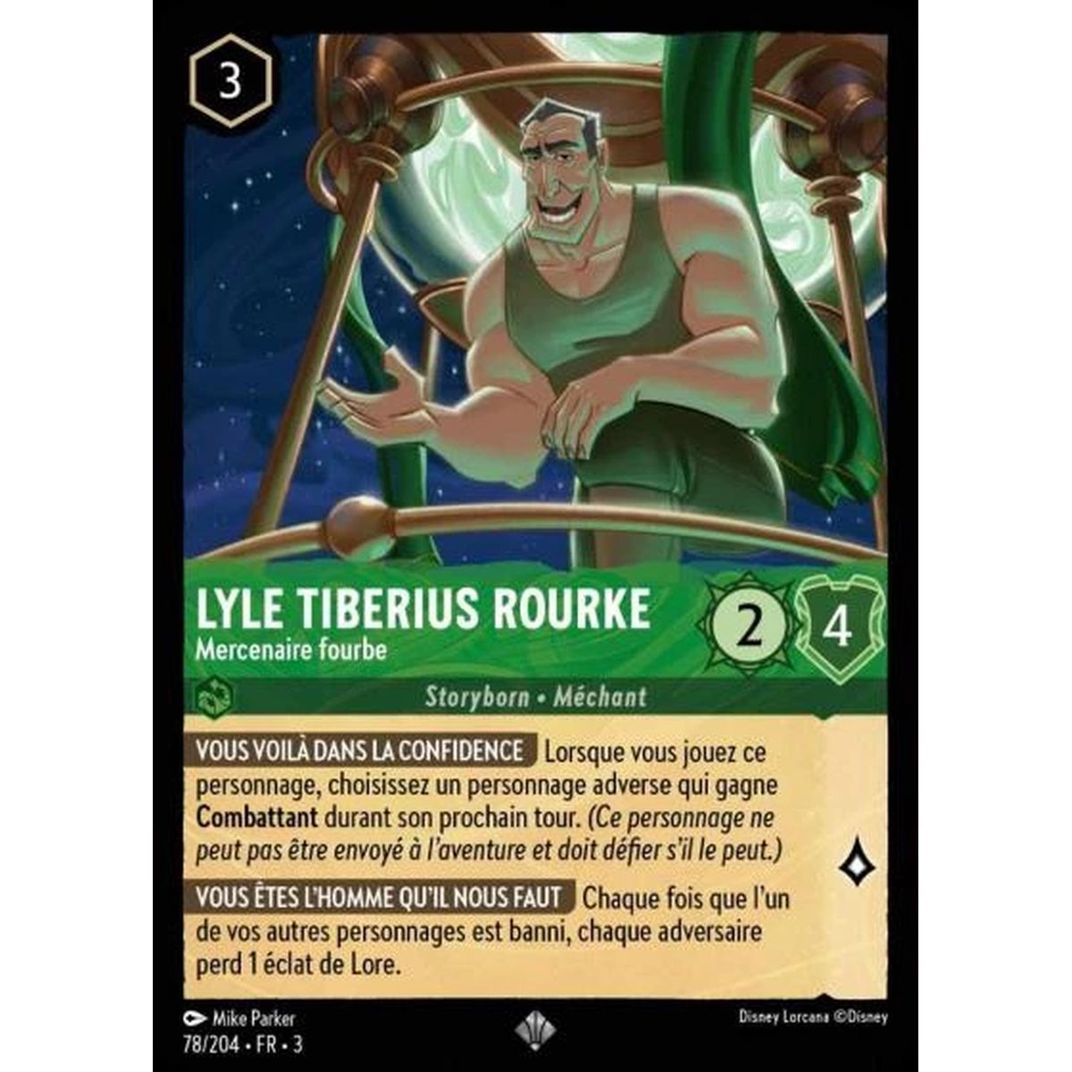 Lyle Tiberius Rourke, Tricky Mercenary – 78/204 – ITI – Les Terres d'Encres – Super Rare – Französisch