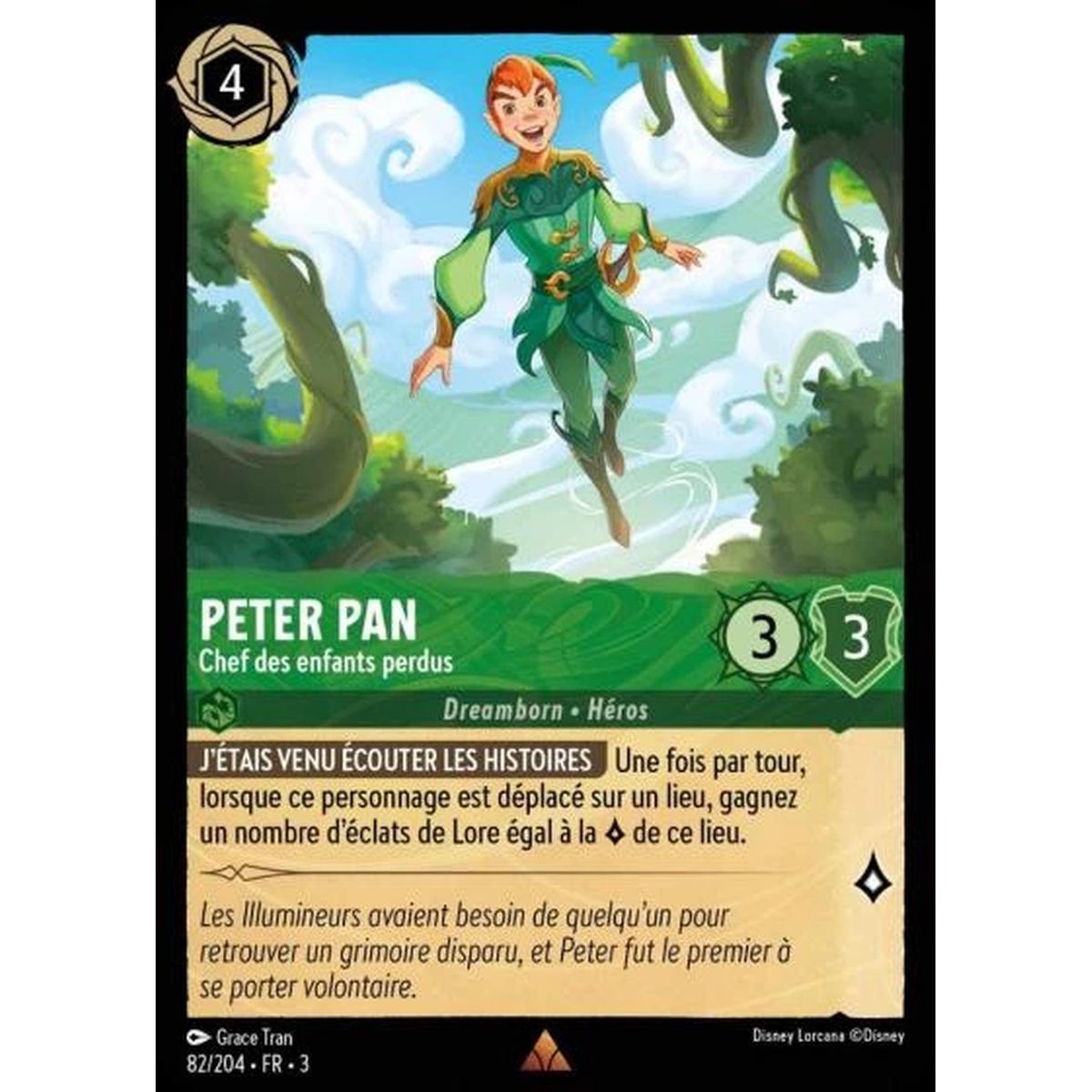 Item Peter Pan, Anführer der verlorenen Kinder – 82/204 – ITI – Les Terres d'Encres – Selten – Französisch