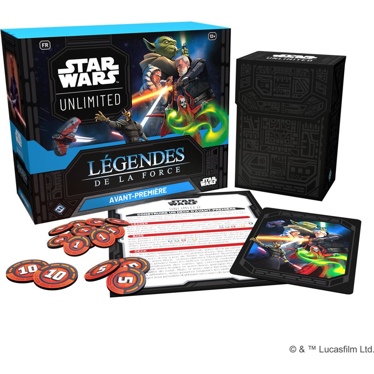 Vorschau-Kit – Star Wars Unlimited: Legends of the Force – FR