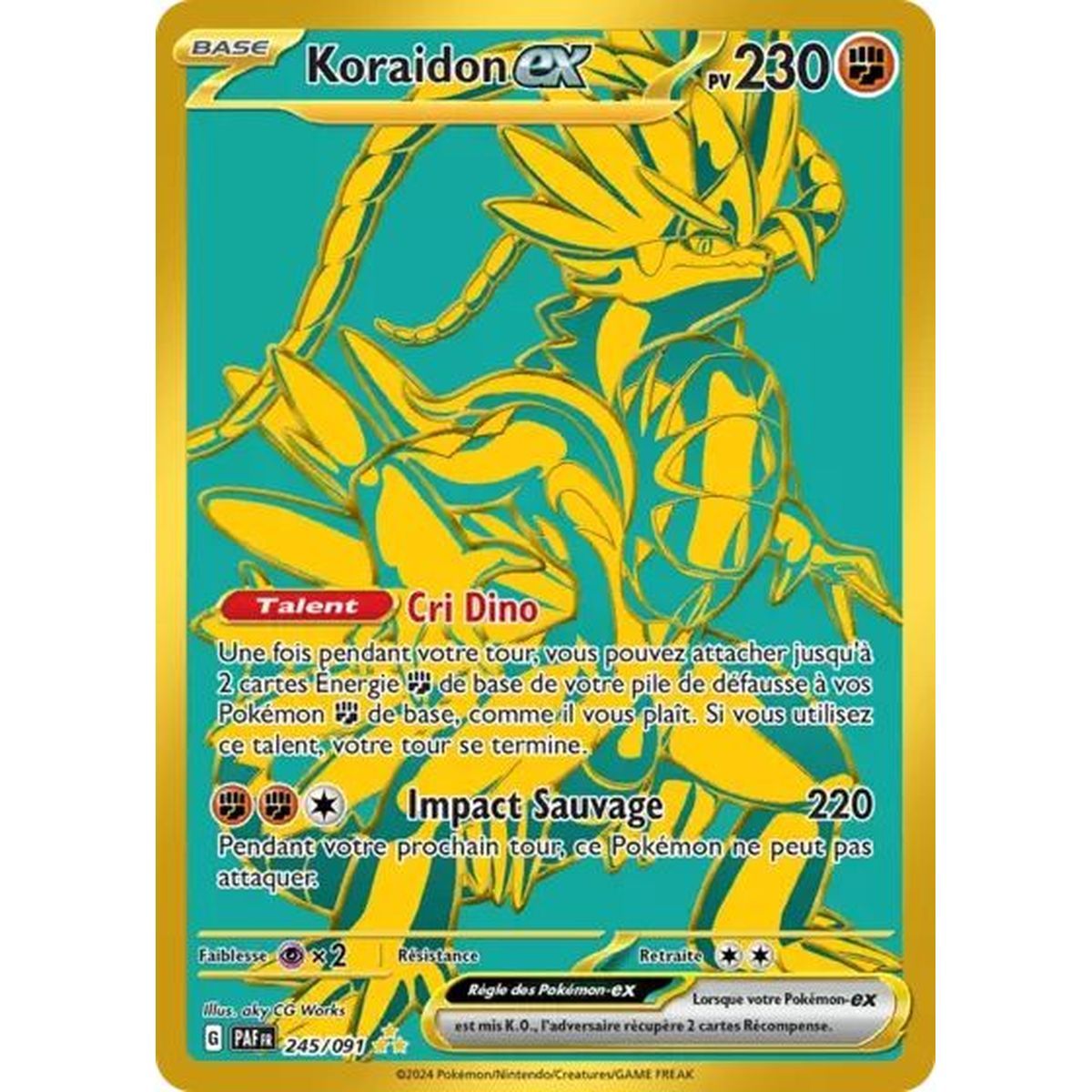 Koraidon EX – Secret Rare 245/91 – Scharlachrote und violette Schicksale von Paldea