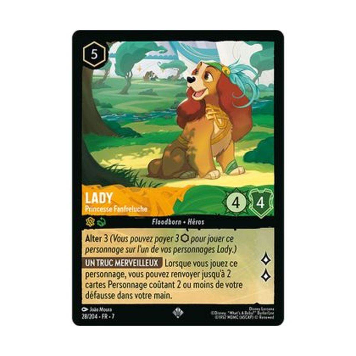 Lady, Prinzessin Fanfreluche – 28/204 – ARI – Die Insel Archazia – Super Rare – Französisch