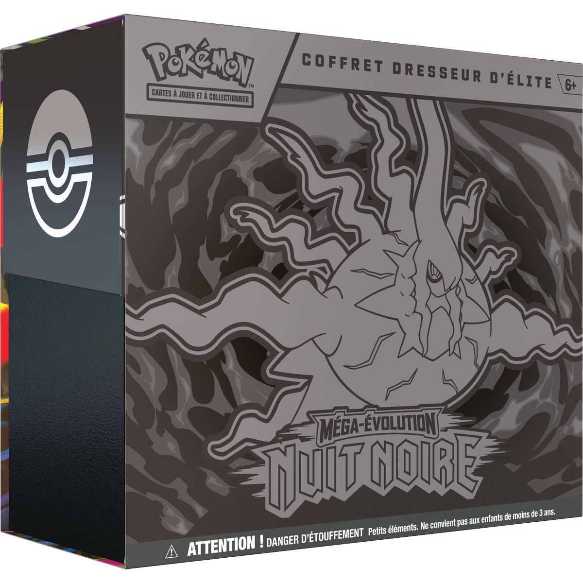 Losnummer – 1 ETB Mega Evolution: Darkest Hour [ME05] + 1 ETB Phoenix Shield Plexiglas-Vitrine