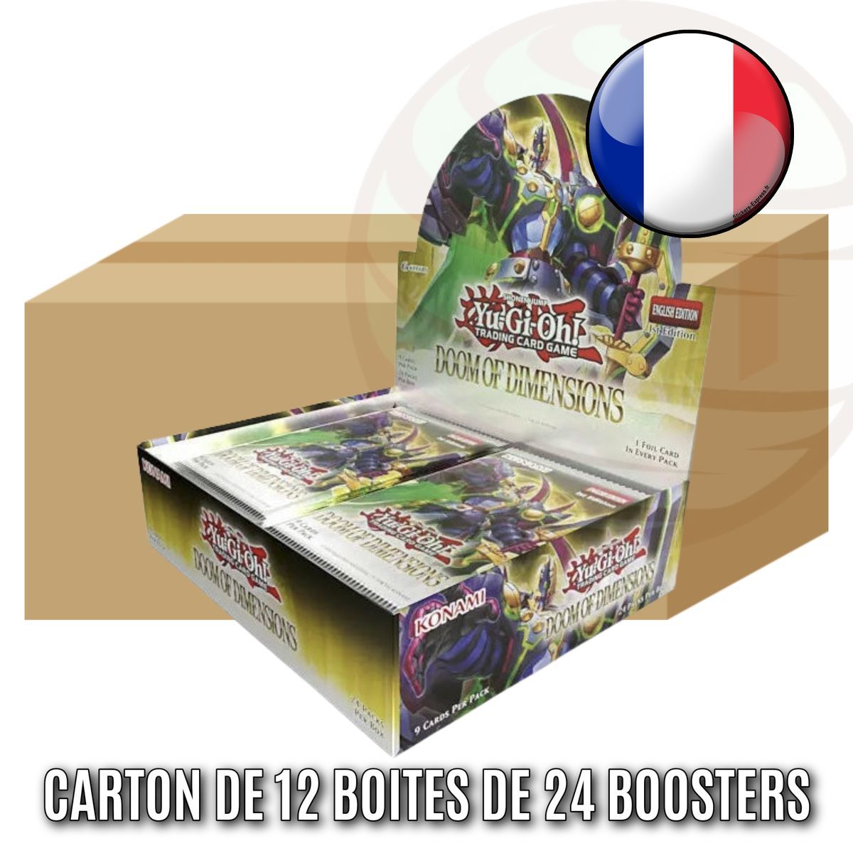 12er-Set Boxen mit je 24 Boostern – Doom of Dimensions – Yu-Gi-Oh! - DOOD - FR