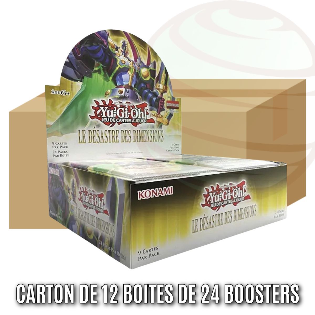Item 12er-Packung mit je 24 Boostern – Die Katastrophe der Dimensionen – Yu-Gi-Oh! – DOOD – FR